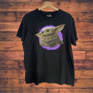 5 for $25🔥Star‎ Wars Fifth Sun Black Baby Yoda T-Shirt Men's Large